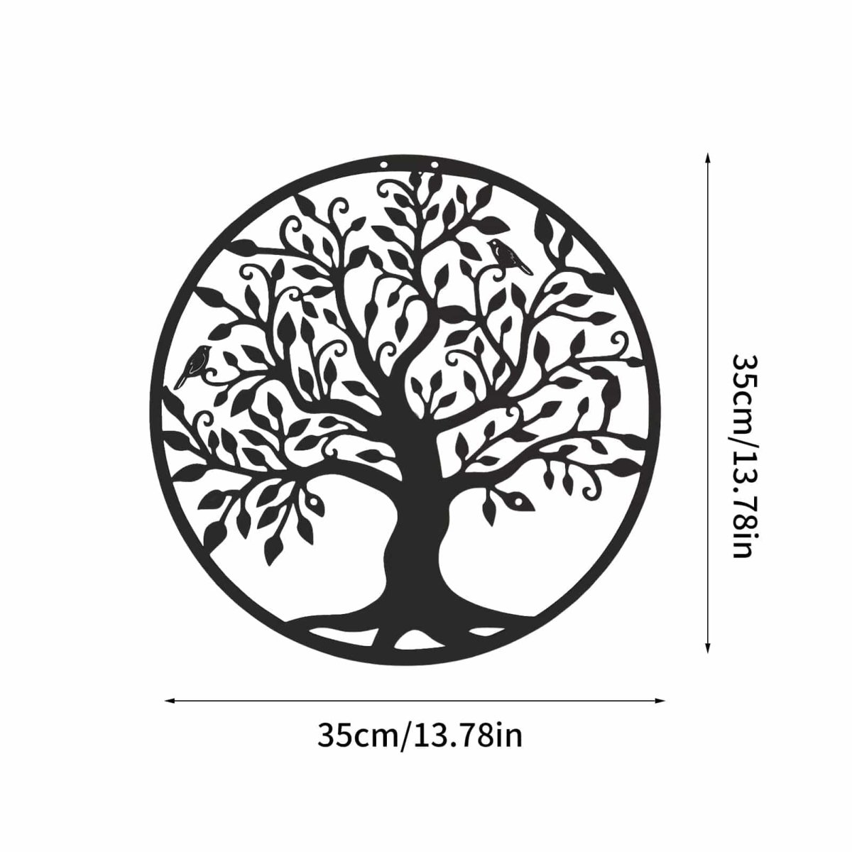 Décoration Murale Extérieure "Arbre de Vie" en Metal – Image 5
