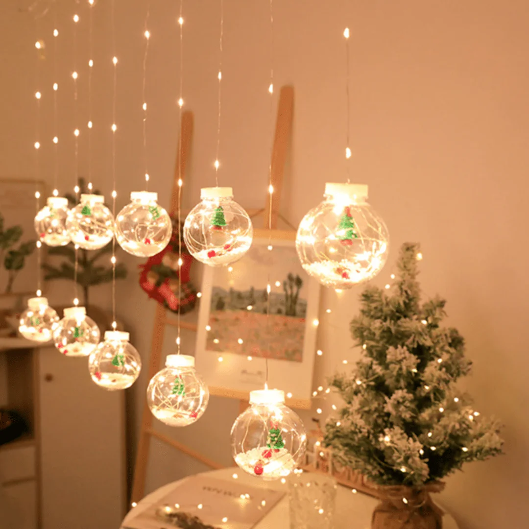 Guirlande Étoilée Bulle de Noël Captivante